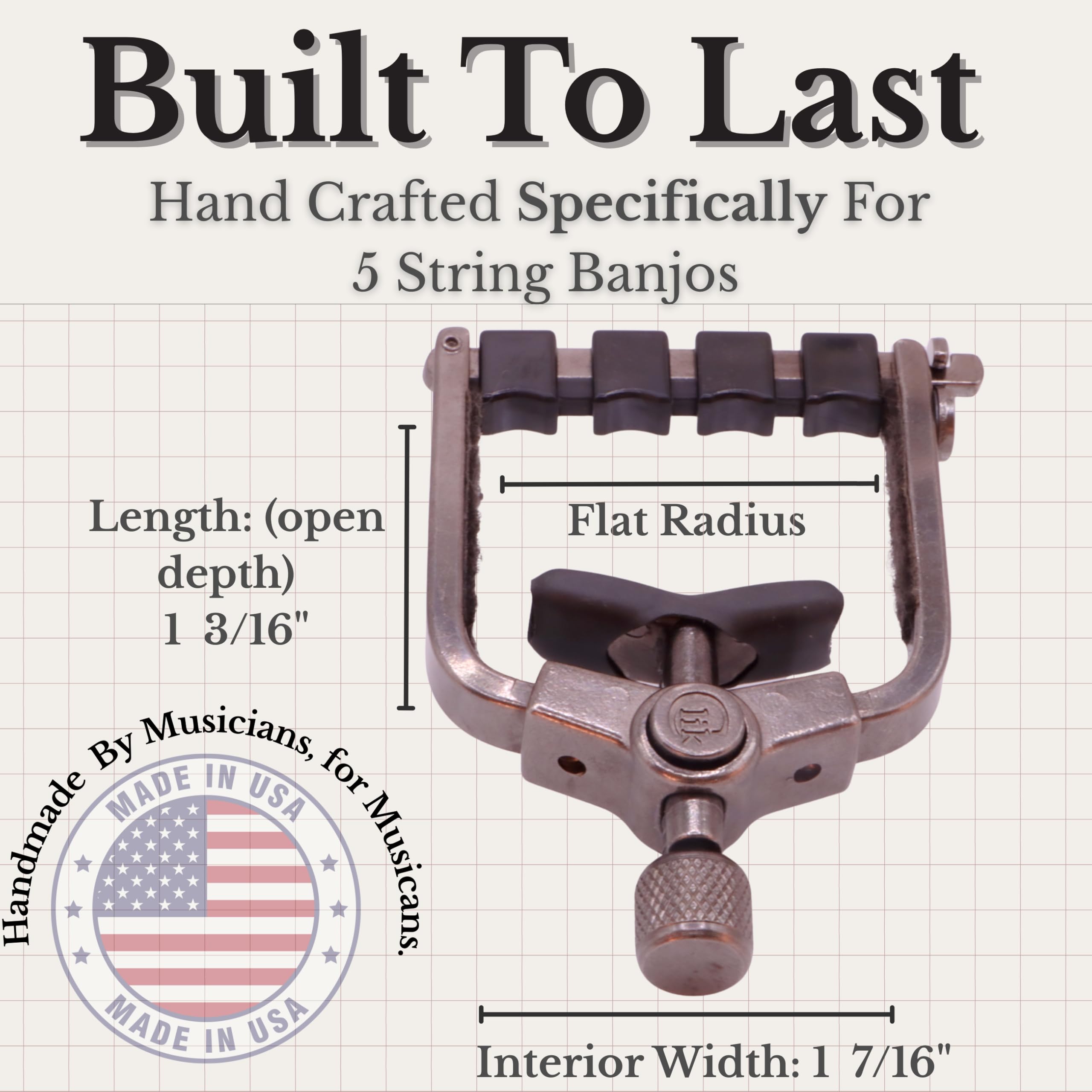 Paige Clik Capo PC-B4-ETI Banjo/Mandolin