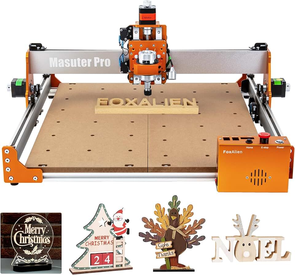FoxAlien Masuter Pro 3-Axis CNC Router Machine