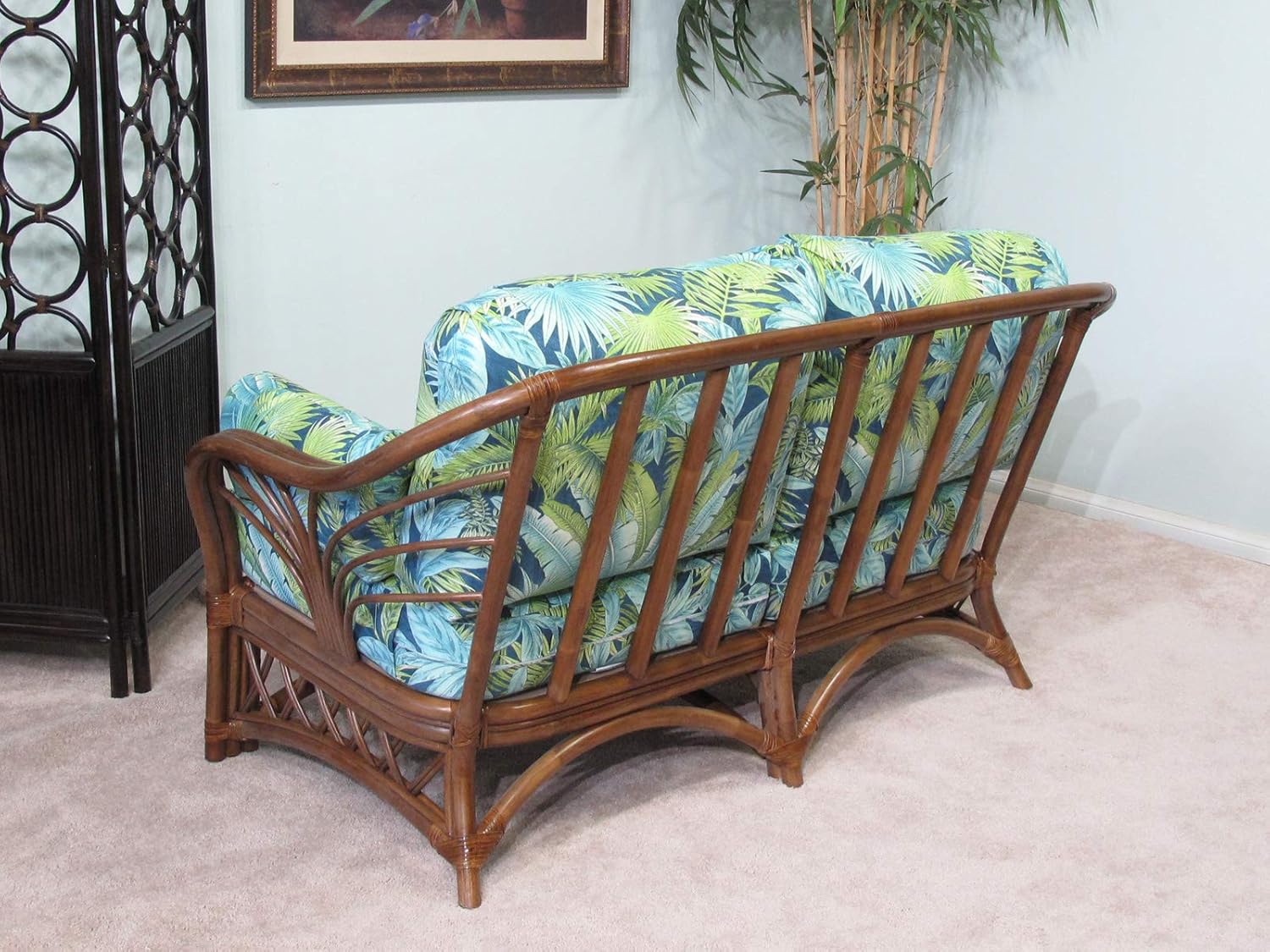 Sunrise Rattan Living Room Furniture Loveseat (#1691AW-BP)