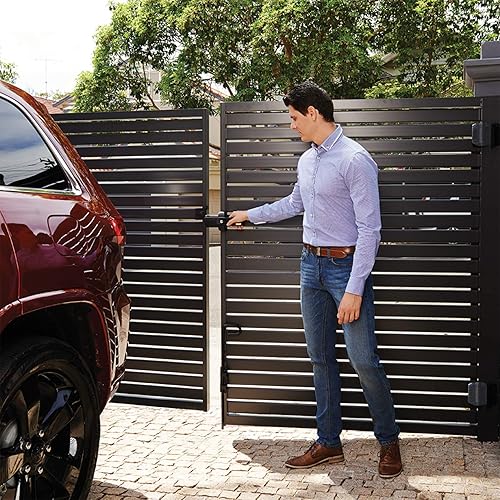 Miniatura 7 de D&D Technologies LLMKDST LokkLatch - Pestillo magnético de doble cara para empujar y jalar, llave con cerradura en ambos lados de la puerta, para