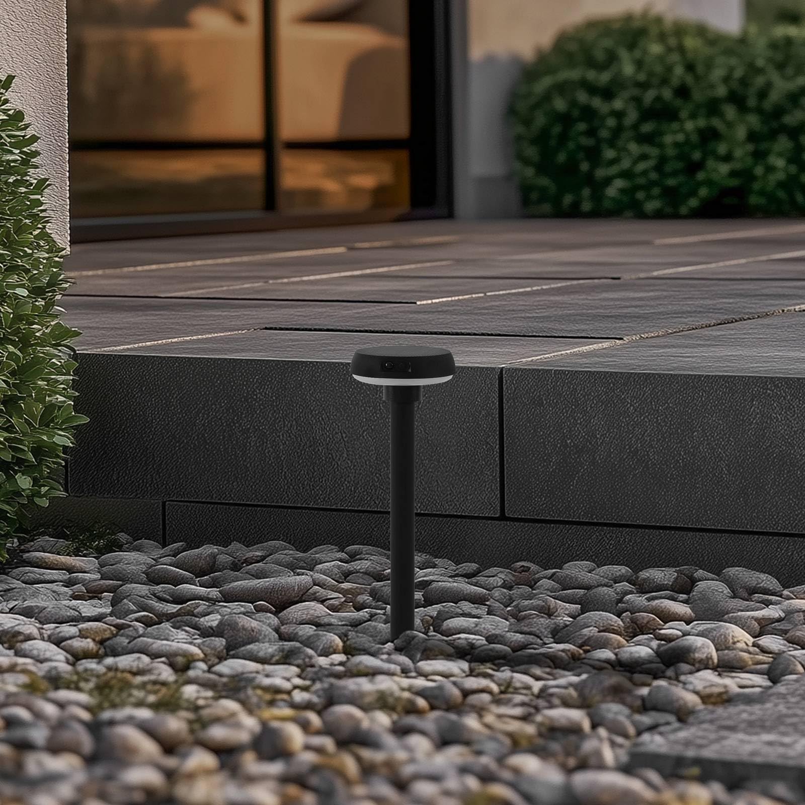 Lindby Lampade solari con sensore di movimento (Moderno) colore Nero, lampadina inclusa lampada solare giardino