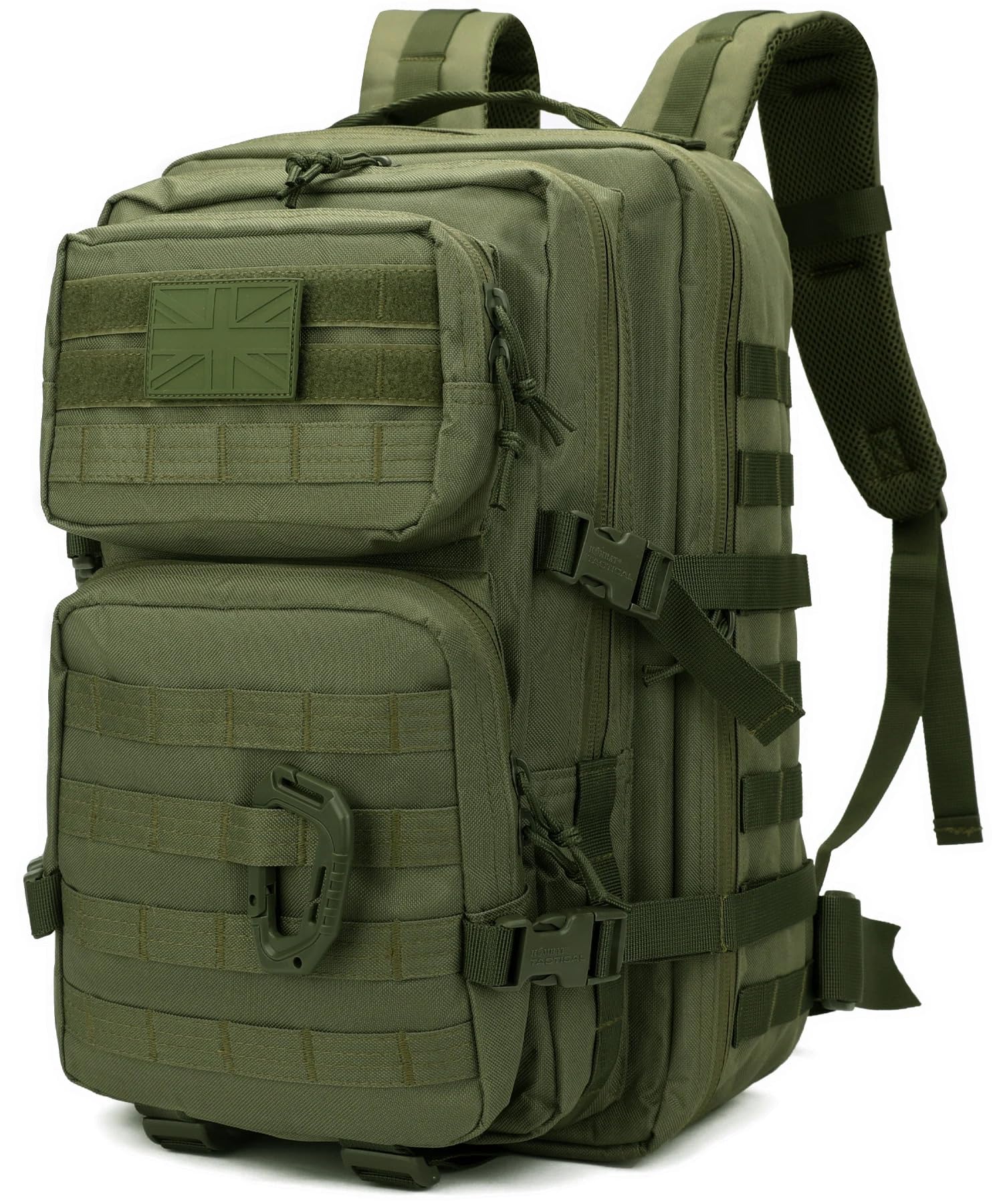 Kombat UK Tactical Assault Backpack, 40L, Olive Green, Molle System