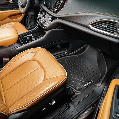 Miniatura 3 de SMARTLINER Juego de revestimientos de 3 filas de ajuste personalizado compatible con Chrysler Pacifica 2021-2025