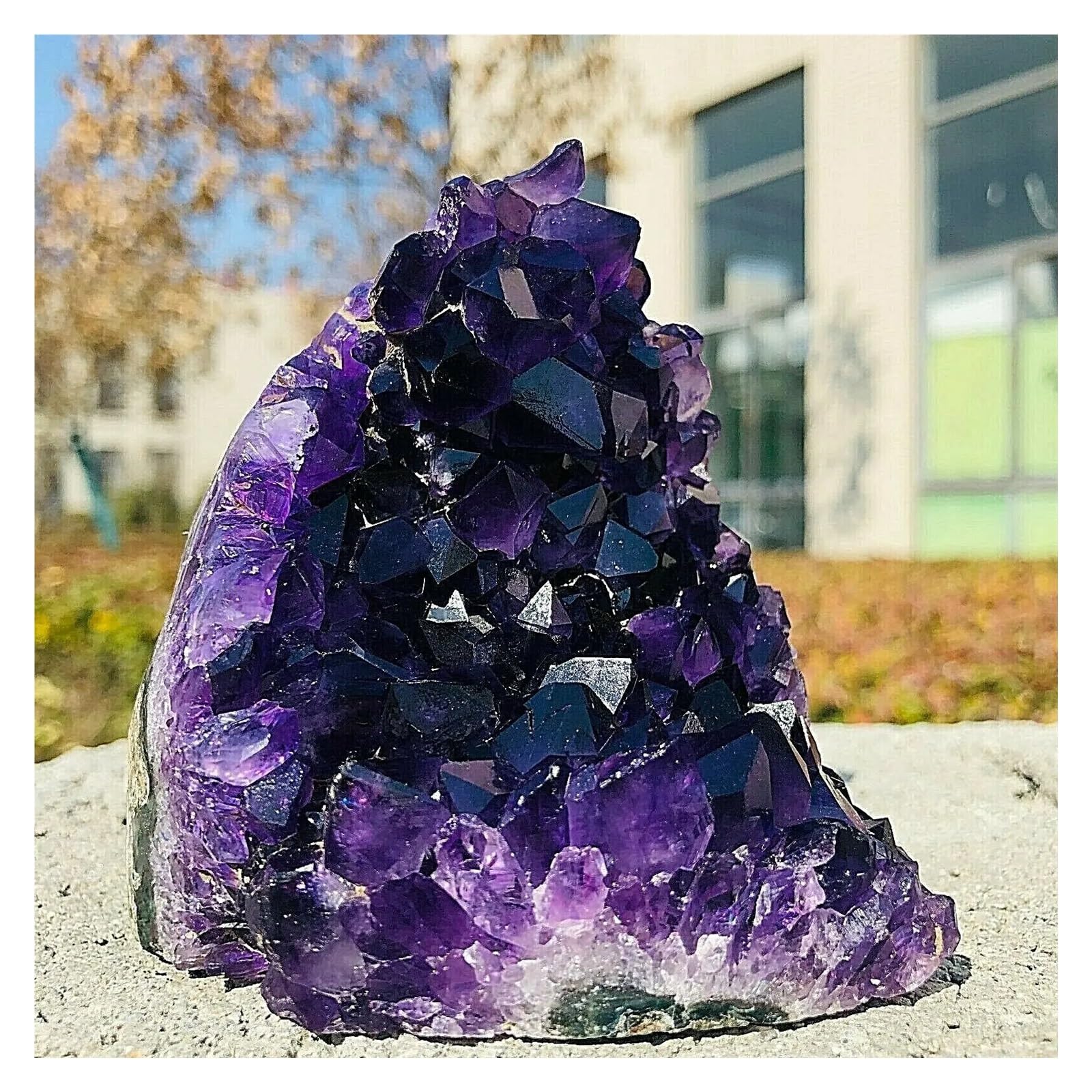 Amas de quartz de d'améthyste naturelle pour salon