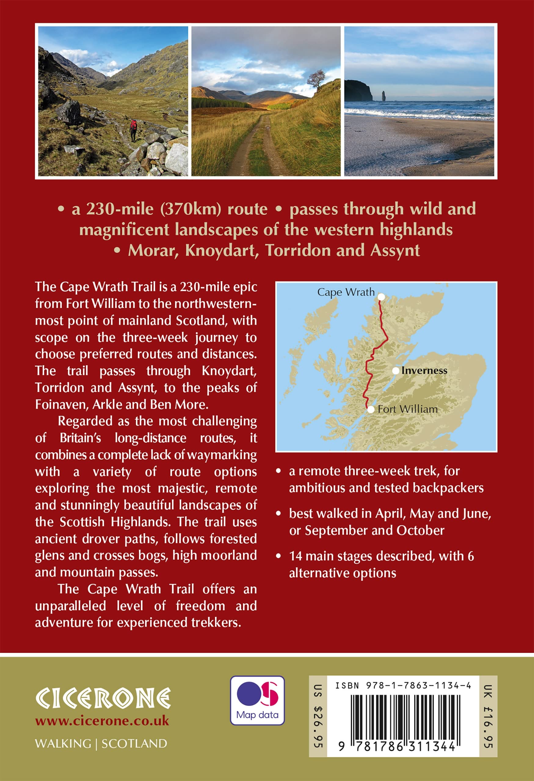 Walking the Cape Wrath Trail: Backpacking through the Scottish Highlands: Fort William to Cape Wrath (Cicerone Multi-day Walking Guides)