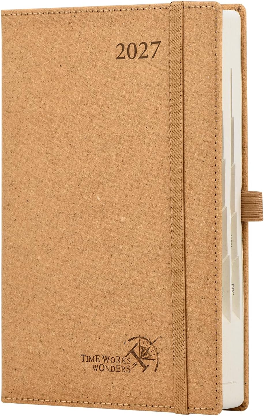 POPRUN 2027 Recycled Daily Planner One Page Per Day, 5.75"x8.5",Day Planner