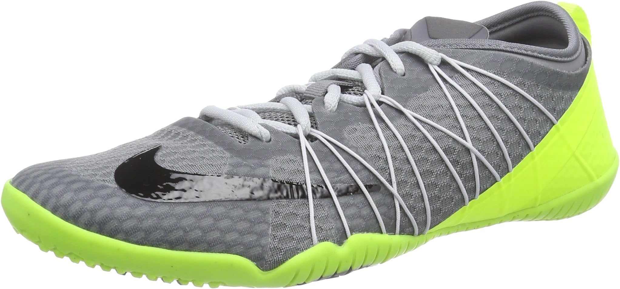 Nike Free 1.0 Cross Bionic 2 (Cool Grey/Volt/Pure Platinum Black) Womens Cross Training Shoes (Cool Grey/Volt/Pure Platinum Black)
