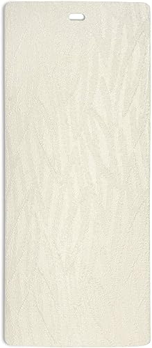 Miniatura 8 de DALIX Orleans - Listones de textura vertical blanca para ventana, 58.5 unidades, 5 unidades