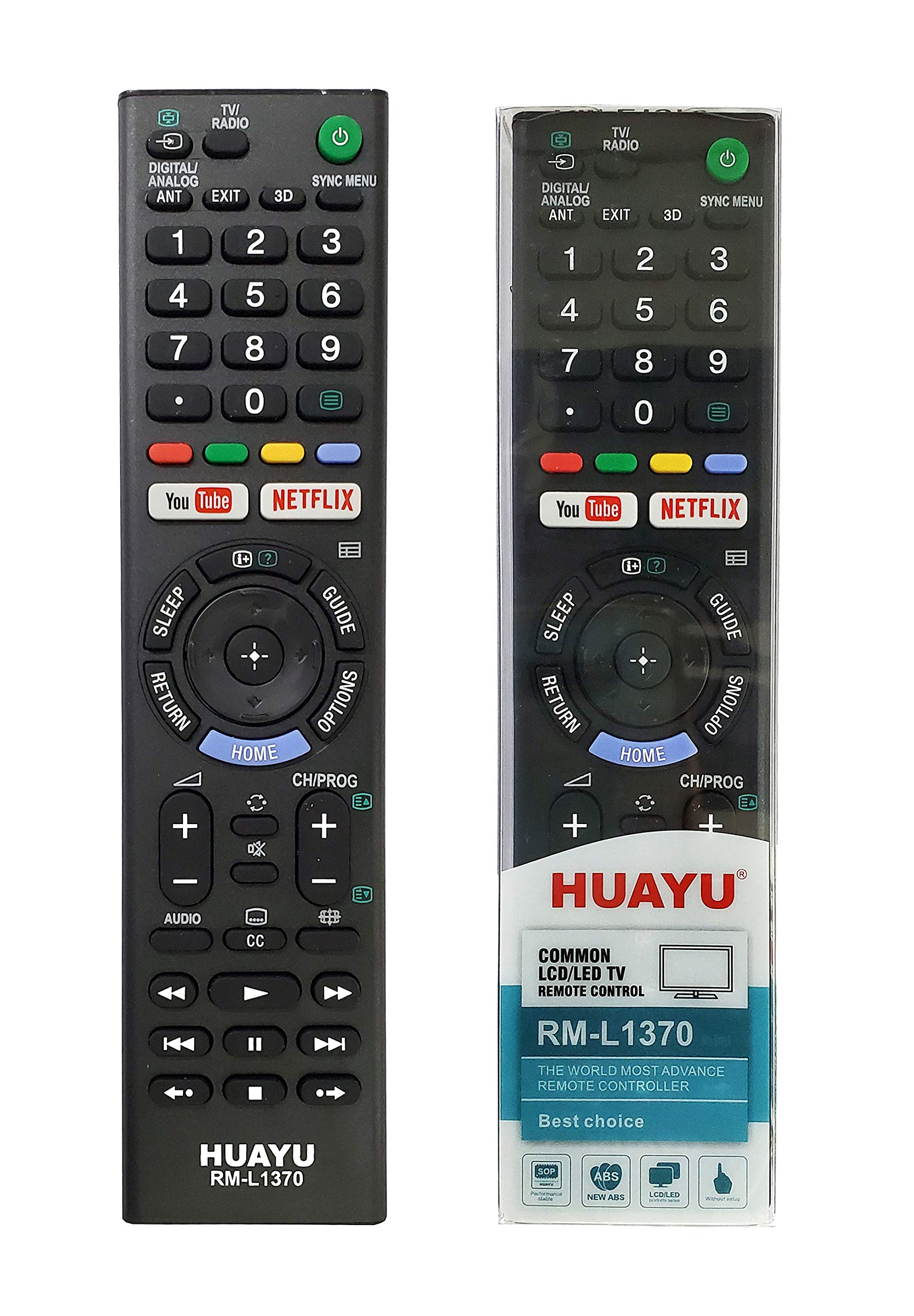 TECVITY® HUAYU Remote No. RM-L1370, for Sony LCD/LED TV with You Tube & Netflix.… (B08ZQRKFSK) Amazon Price History, Amazon Price Tracker