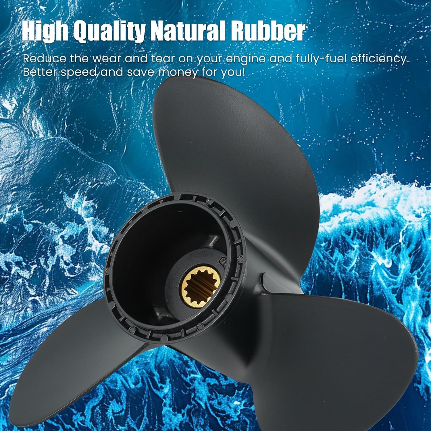 OEM Upgrade Aluminum Boat Propeller 11 3/4x17 fit Johnson Evinrude 40 HP 48HP 50HP 55 HP Engines,13 Spline Tooth,RH