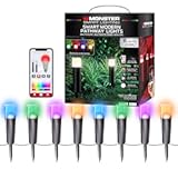 Monster Smart RGB&plus;IC&plus;WW Pathway LED Lights&comma; 8 Individually Controlled Dimmable LEDs&comma; Sound Reactive&comma; IP44 Water & Weather Resistant&comma; Compatible with Alexa&comma; Siri&comma; Google Home&comma; Monster App&comma; Razer Chroma