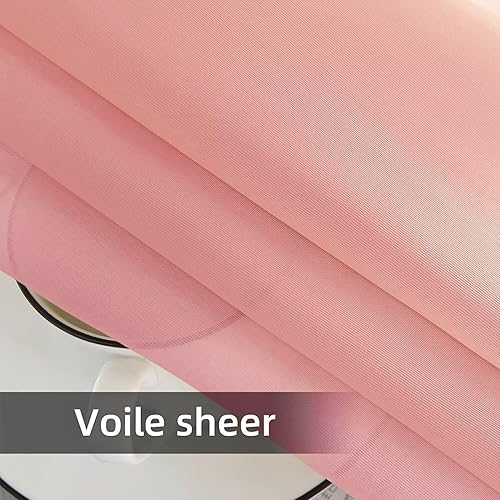 Miniatura 9 de SpaceDresser Cortinas traslúcidas impermeables para patio y exteriores 2 paneles de cortina transparente con bolsillo para barra para sala de