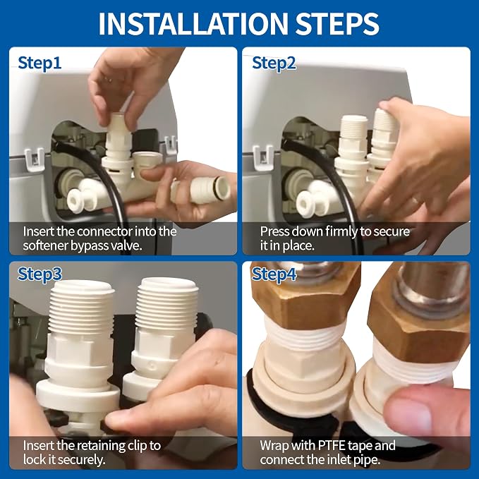 Kit Adaptador para Ablandador de Agua 1" con Clips y O-Rings miniatura 3
