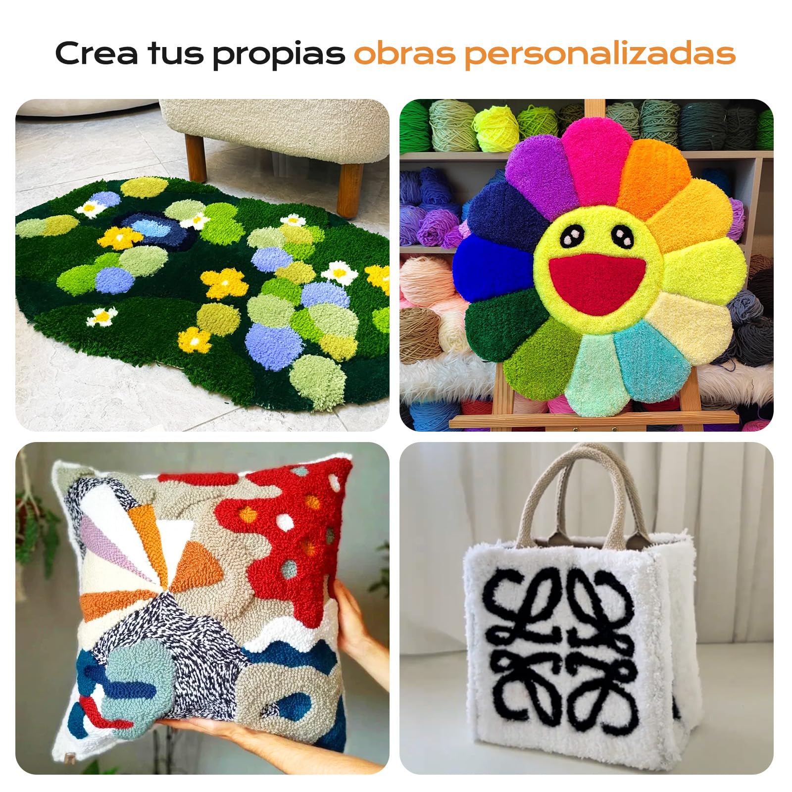 BESGEER Recortadora de Alfombras de 200W con guía de corte optimizada, trimmer con 2 cuchillas para reparación, recortadora de tufting fácil de usar para esculpir alfombras de pistola de tufting