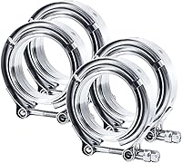 EVIL ENERGY 3 Inch V-Band Clamp with Male Female Stainless Steel Flanges - Exhaust Turbo Downpipe Kit