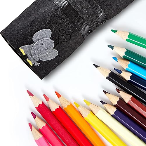 Lápices de colores gruesos para niños, 15 piezas, tamaño gigante, gordito, fácil de sostener, para dibujar con estuche para lápices, mini borrador,