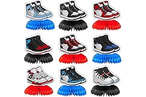 9 Pcs Sneaker Birthday Party Decorations Set