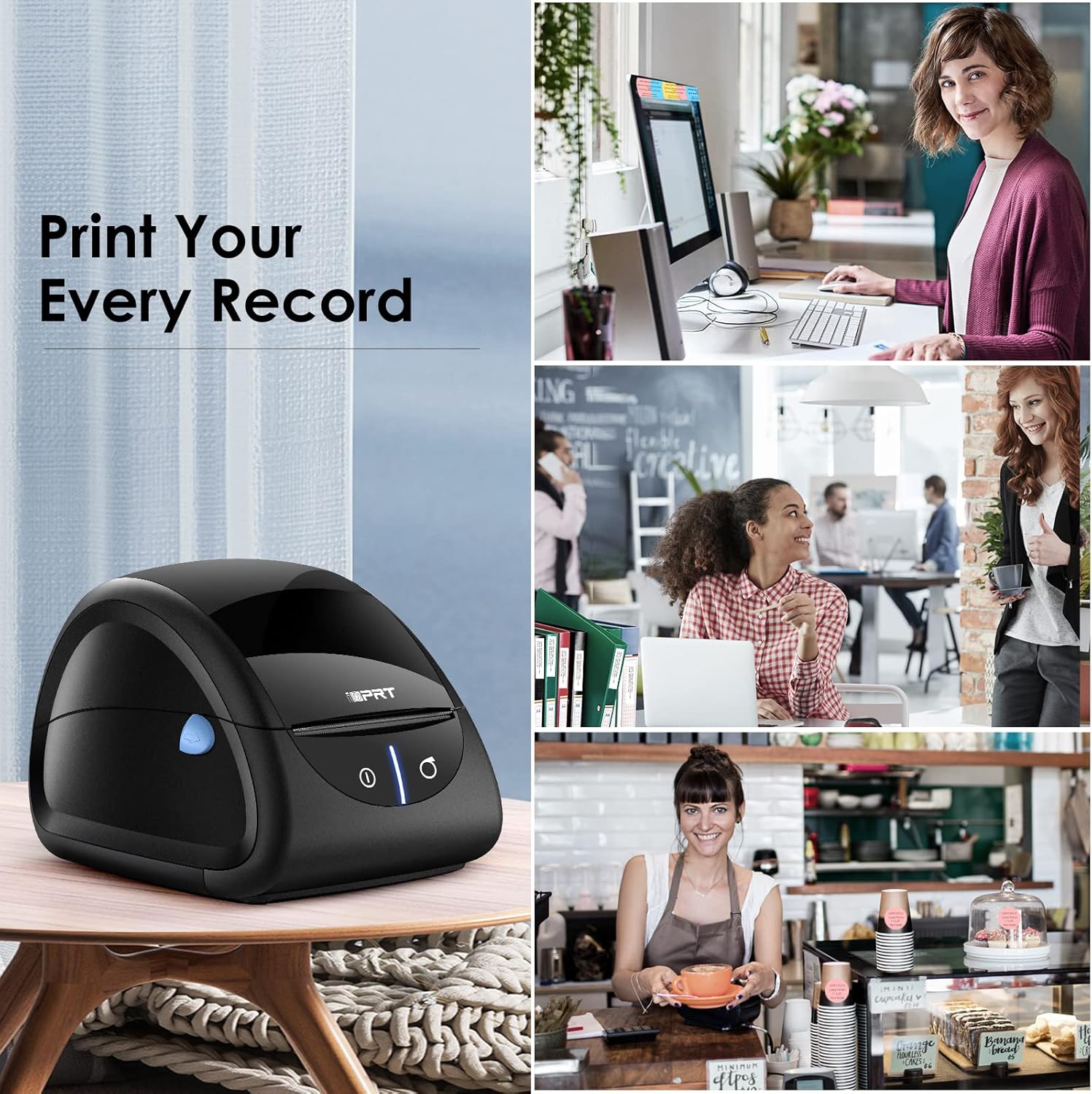 Onе-Dау Sаlе: Uр tо 60% оƒƒ iDPRT Label Printer - 2022 Thermal Label Maker with Auto Label Detection, 1-3.35 Print Width for Home, Office&Small Business, Suitable for Barcode, Address, Filling and Storing, Support Windows&Mac