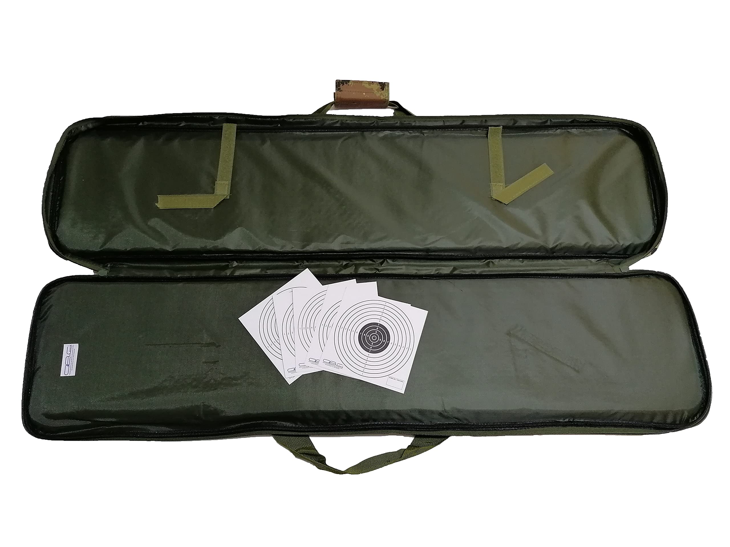 Borsa Porta Fucile Sacca Custodia Vegetato Italiano Vegetata Softair Soft Air con Tasche Imbottitura 109 cm Capiente Grande e Bersagli