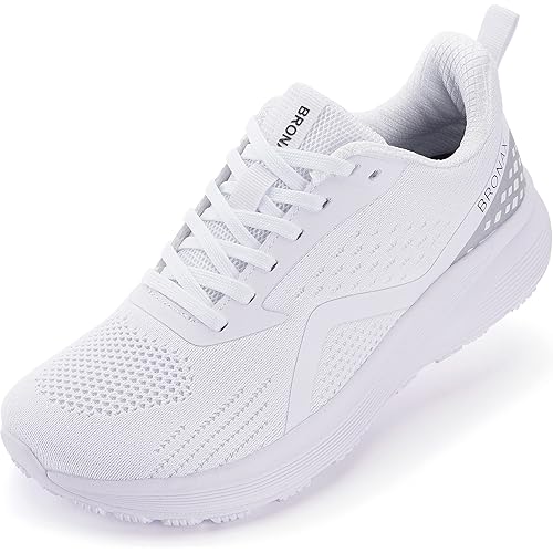 BRONAX Women's Wide Toe Box Road Running Shoes | Wide Athletic Tennis Sneakers with Rubber Outsole
