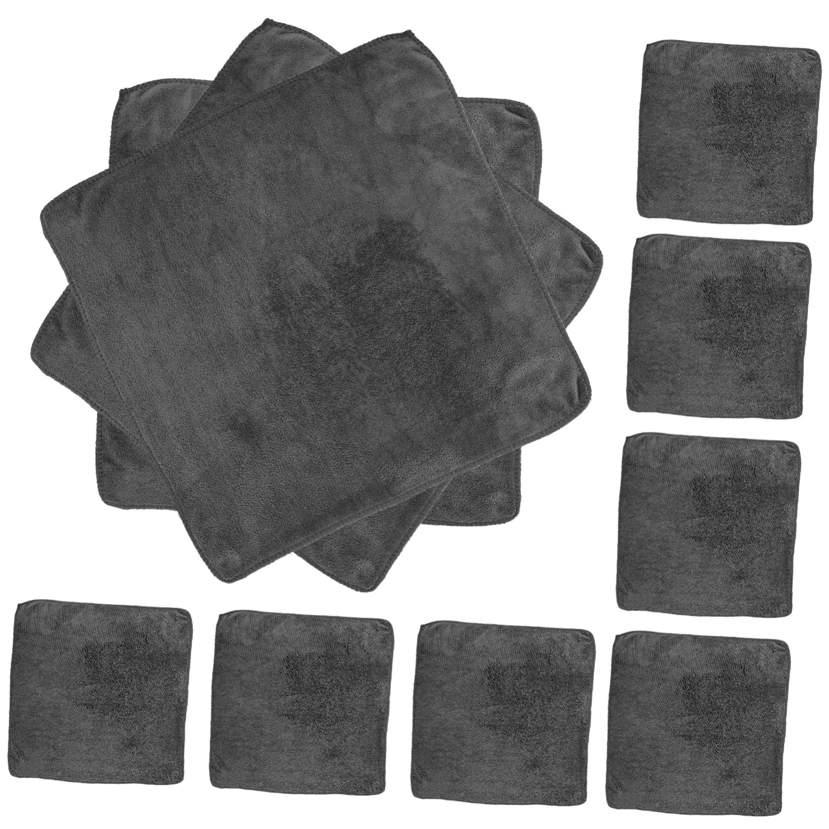 Paños de Microfibra Absorbentes para Limpieza de Coche y Hogar, 12 Unidades Reutilizables, sin Dañar la Pintura, Ideales para Uso Diario