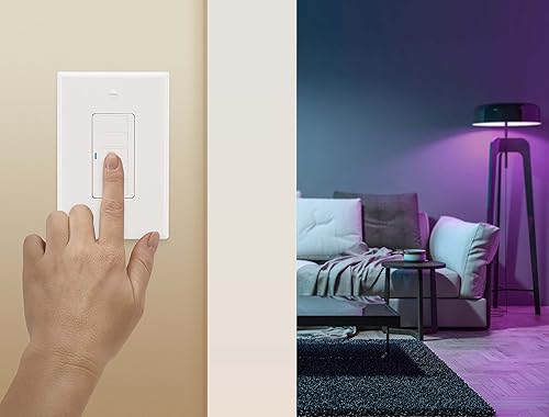Miniatura 3 de Cree Connected Max Smart In-Wall Controlador de escena de 5 botones para bombillas inteligentes Connected Max, compatible con cualquier bombilla