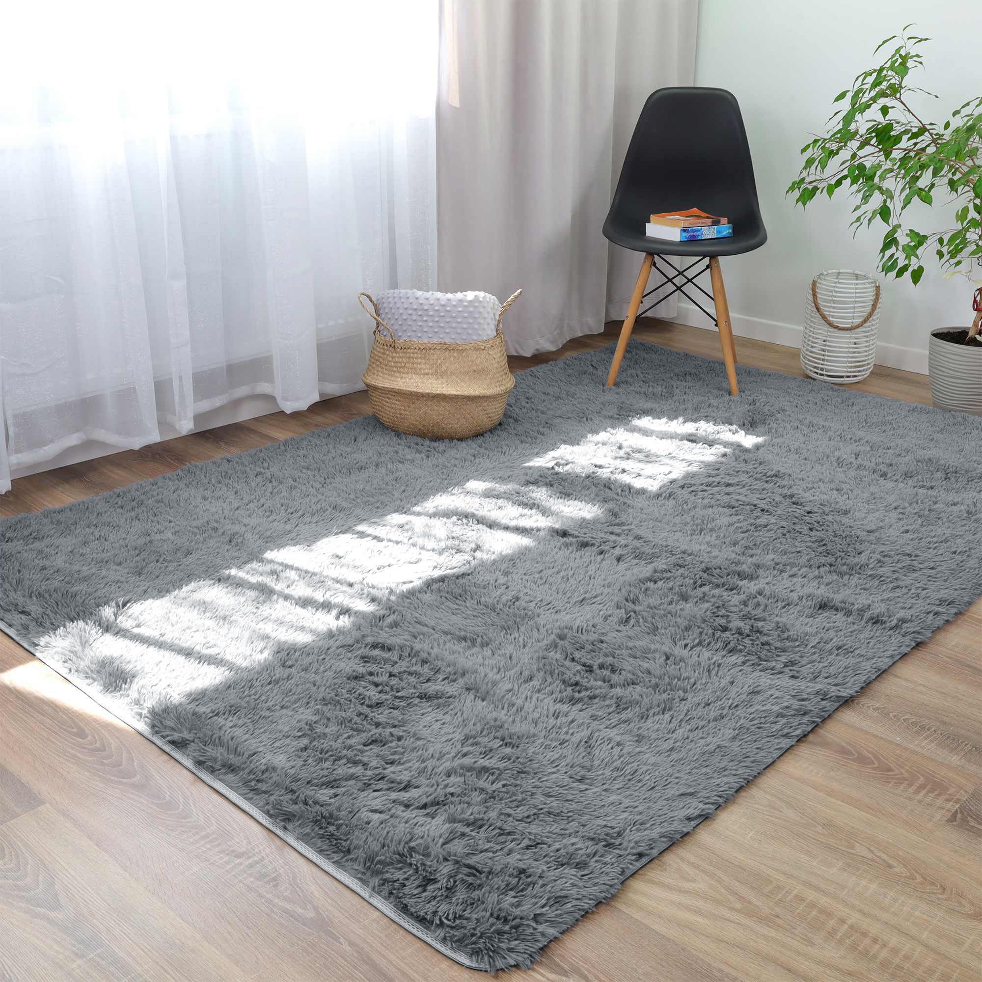 Hoogpolig tapijt 90 x 62 Roze Lachen Haze