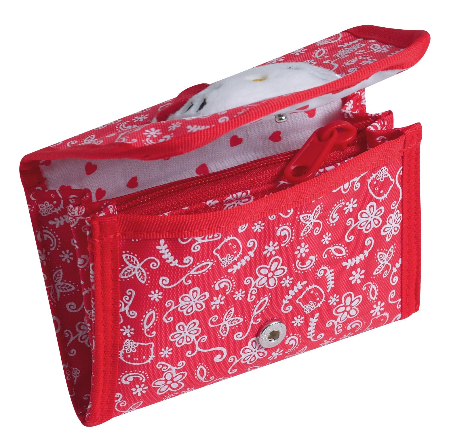 Hello Kitty Porte Monnaie Rouge et 12 Cm