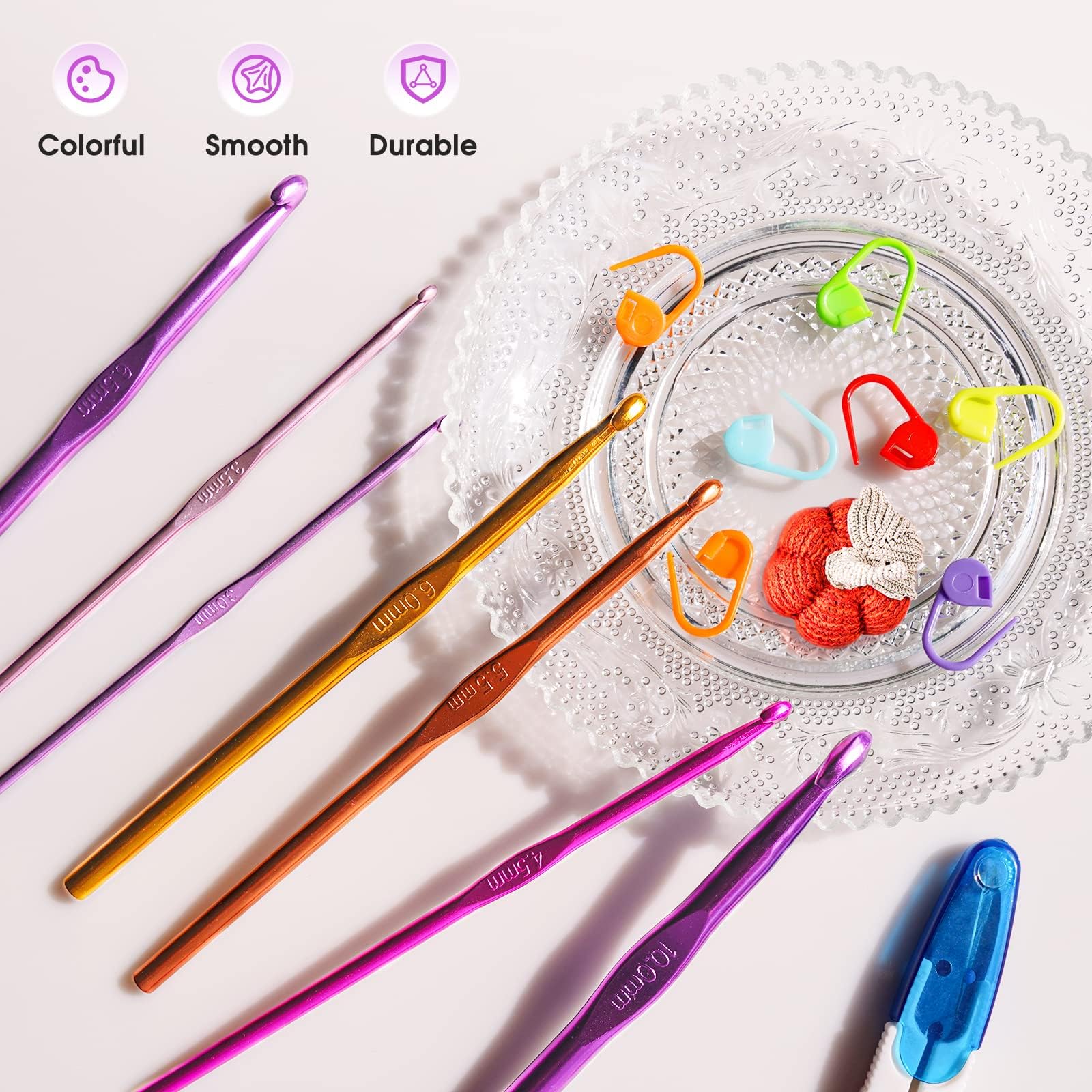 RealPlus 41 PCS Crochet Hook Set, 14 Sizes Crochet Hooks
