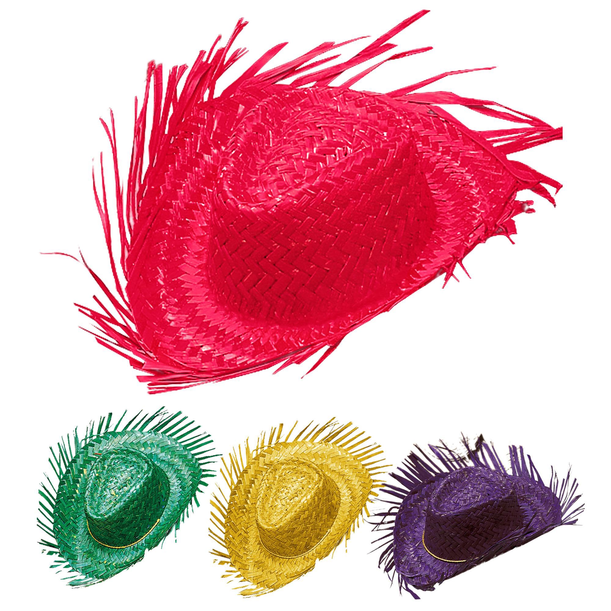 WIDMANN MILANO PARTY FASHION 2958X - Sombrero de paja gringo, fiesta en la playa, Malle, sombrero de sol, tocado, accesorio, fiesta temática, carnaval