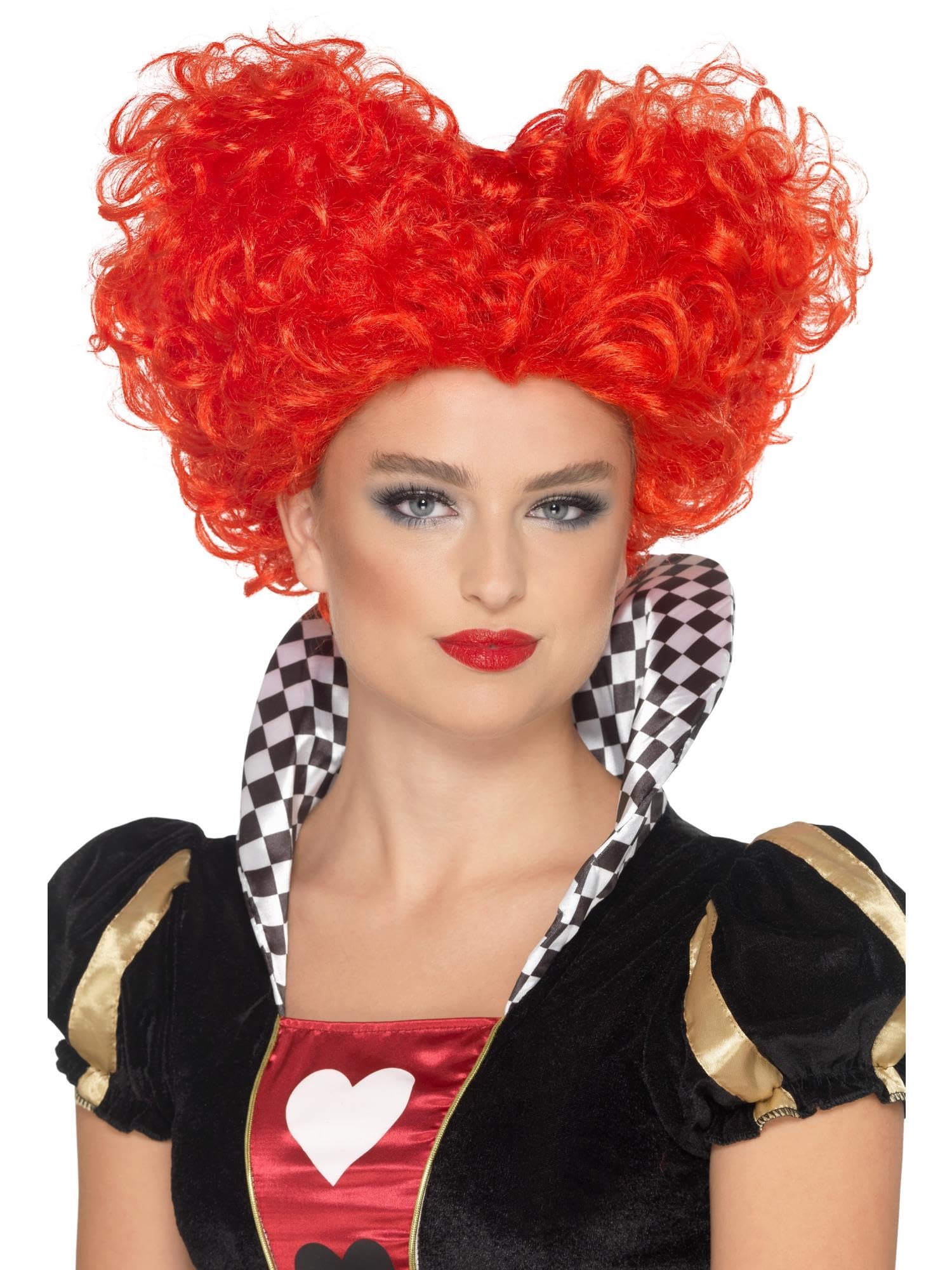 Smiffys 48853 Heart Wig, Womens, Red, One Size