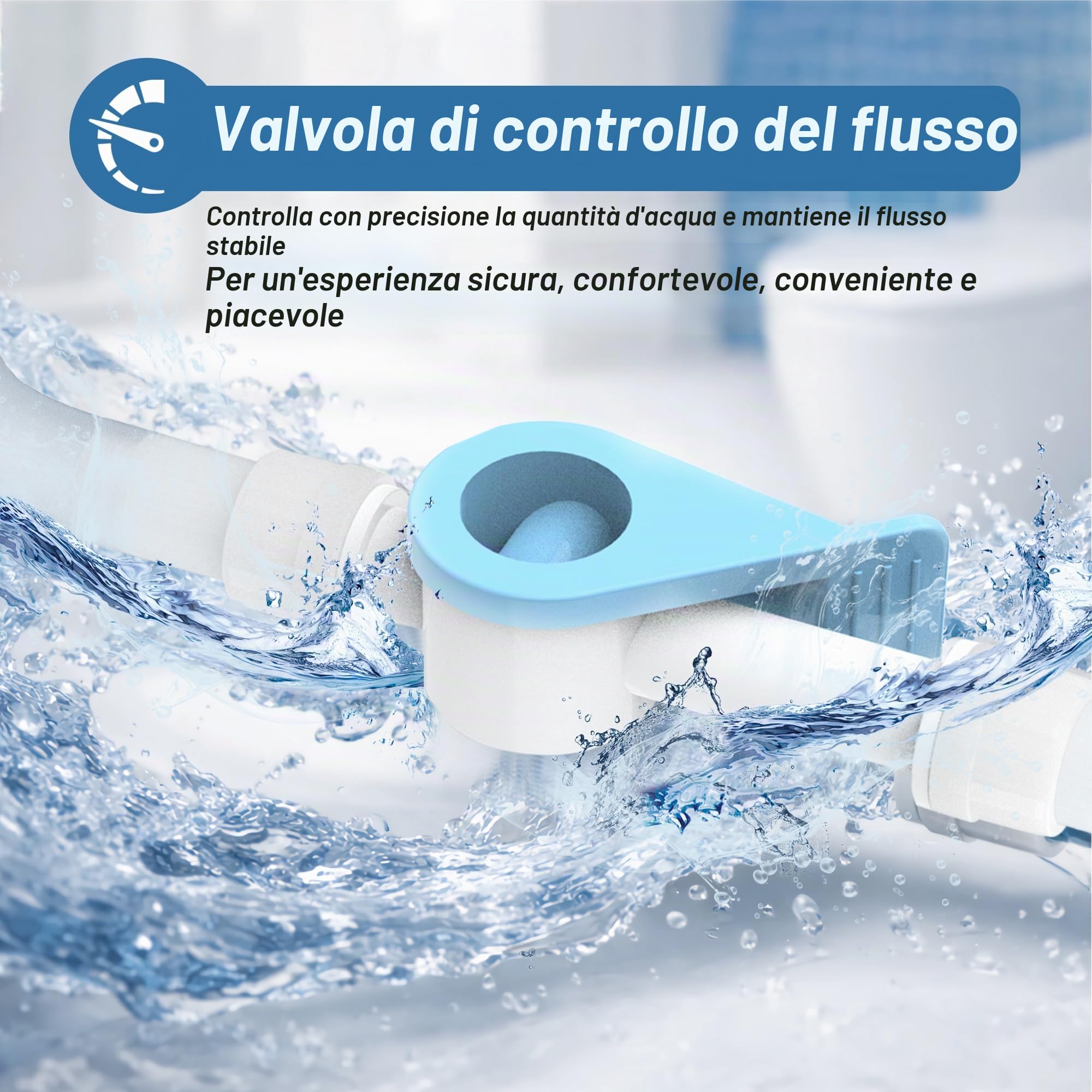 TopQuaFocus - Kit secchio per clistere per pulizia del colon 2L Secchio per clistere in plastica impermeabile Soffione doccia per clistere da 6 pezzi