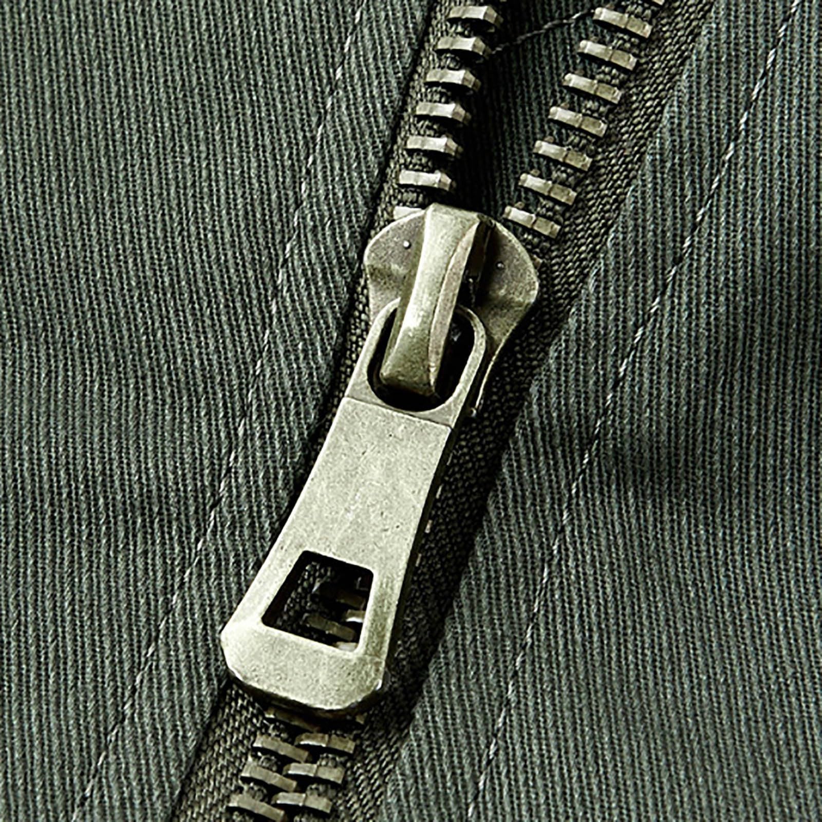 Bomber da uomo, capispalla con zip frontale, tasca sulle maniche e polsini a costine, giacca primaverile e autunnale per pendolari e abbigliamento per il fine settimana, abbigliamento quotidiano