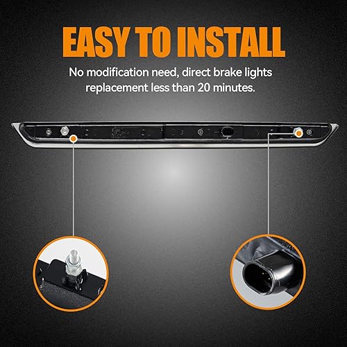 Miniatura 48 de Tercera tercera luz de freno para Chevy Silverado 1999-2006/GMC Sierra 1500 2500 3500HD, 2007 Silverado/Sierra Classic Modelo LED Time Tunnel