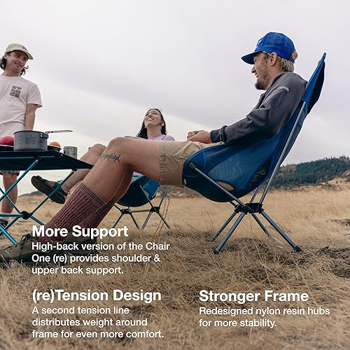 Miniatura 5 de Helinox Chair One Highback (re) - Silla de campamento de alto rendimiento, 2.6 libras, sillas de campamento con respaldo alto, plegable, portátil,