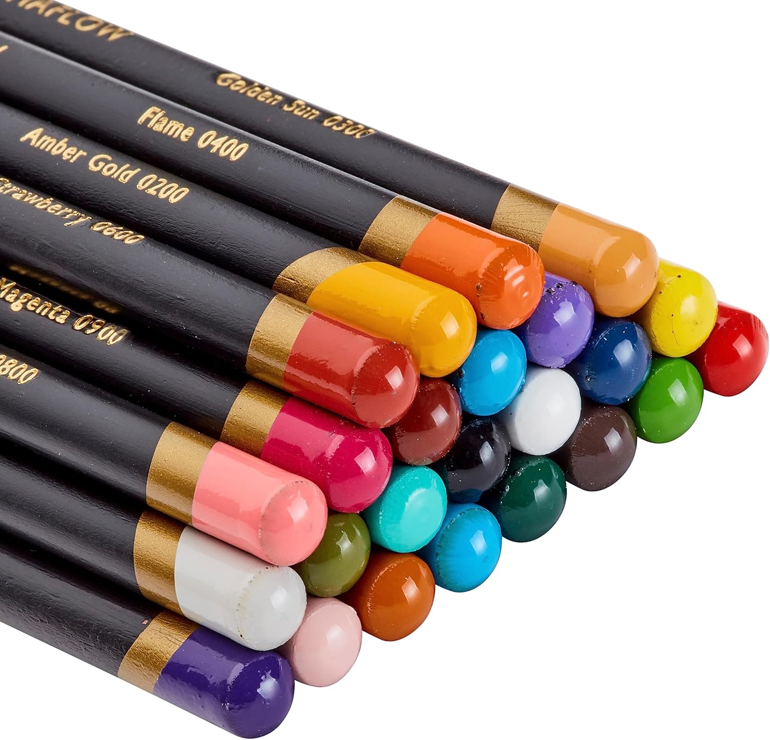 Bundle of Derwent Chromaflow Colored Pencils Tin, Set of 24, 4mm Wide Core, (2305857) + Five Star Zipper Pouch, Pencil Pouch, Pencil Case, Fits 3-Ring Binder, Color Will Vary, 1 Count (50642)