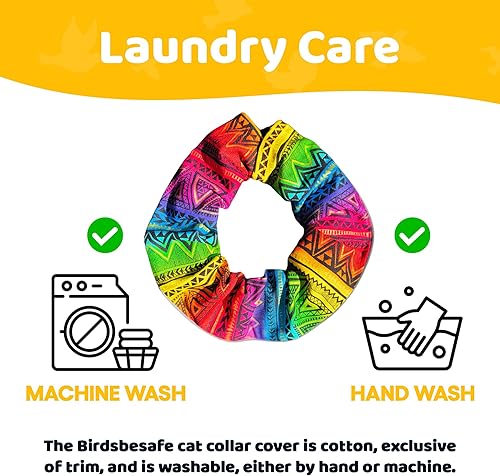 Miniatura 8 de Birdsbesafe® Funda para collar de gato para pájaros, collar de gato con advertencia de pájaros, científicamente probado para ayudar a evitar que tu