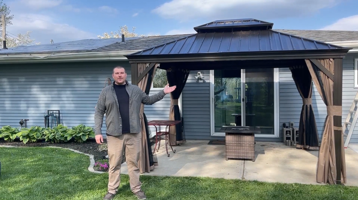 Amazon.com : Domi Outdoor Living 12' X 12' Hardtop Gazebo, Outdoor