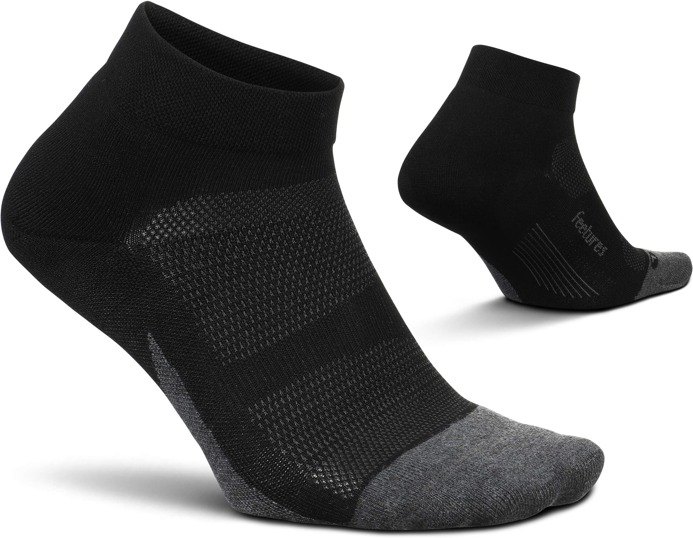 FeeturesElite Max Cushion Low Cut Sock - Athletic Running Sock - Sport Sock with Targeted Compression - (1 Pair)