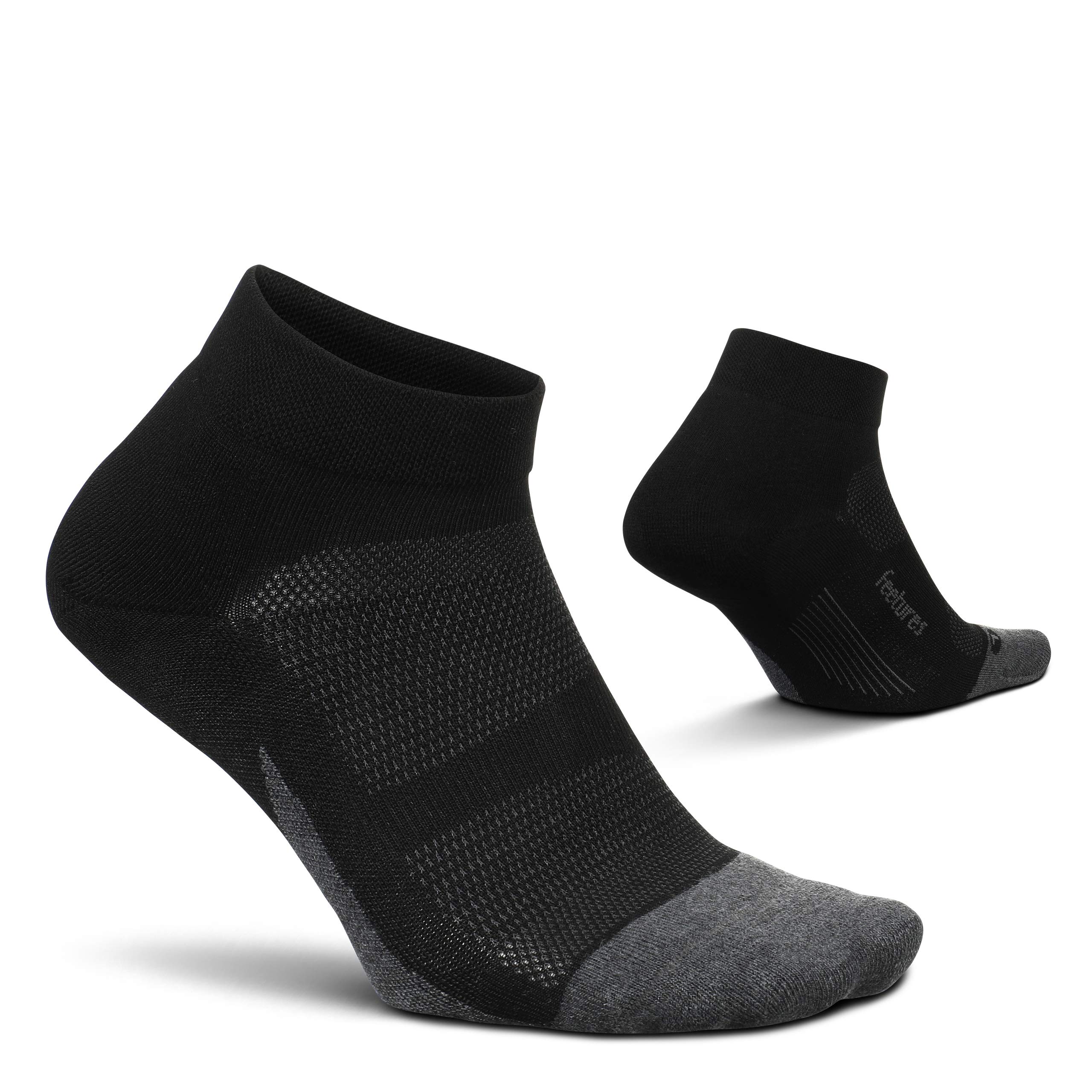 FeeturesElite Max Cushion Low Cut Sock - Athletic Running Sock - Sport Sock with Targeted Compression - (1 Pair)