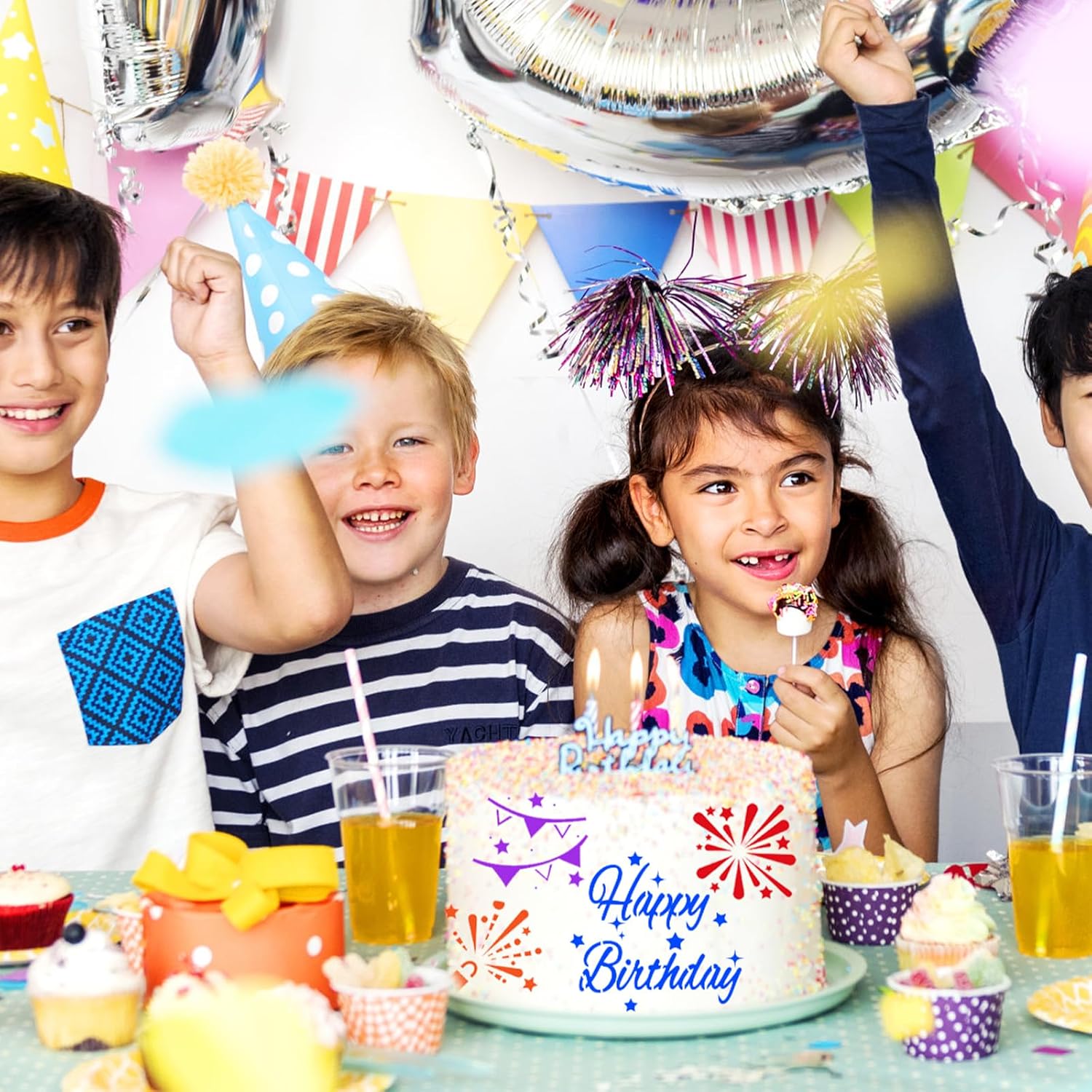 36pcs Cookie Stencils, 36 Styles Cookie Decorating Stencils Reusable Happy Birthday Cake Stencil Templates for Cookies Baking Painting Dessert Decoration Tool DIY Art Craft Decor