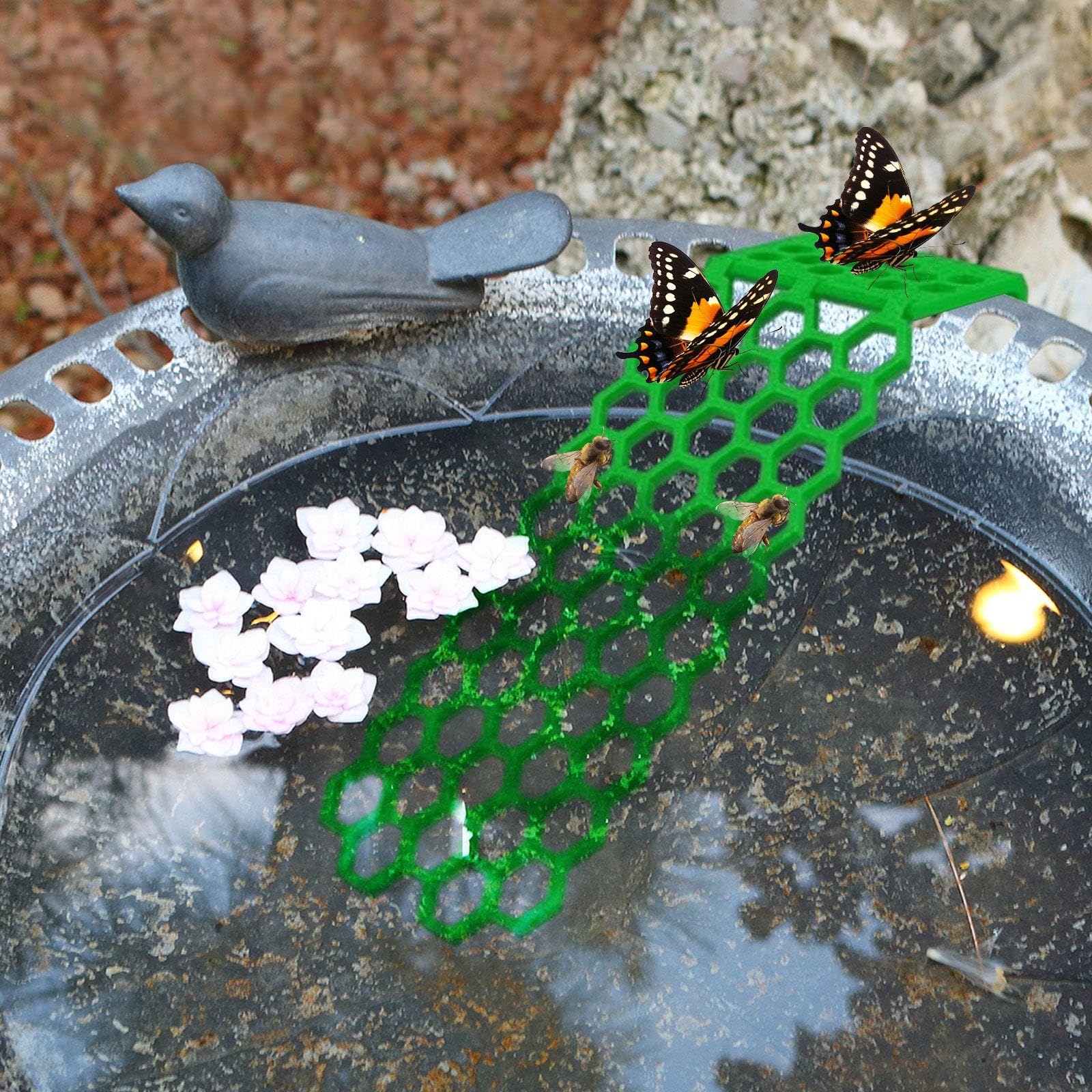 3 Morceaux De Conducteurs D'Abeilles Flottants, Buveurs d'eau À Insectes Colorés, Gare De Papillon D'Abeilles, Jardin À L'Extérieur À L'Extérieur.