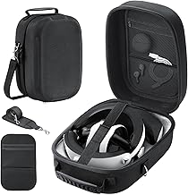 MoKo Hard Carrying Case Compatible with PlayStation VR2 Accessories VR2 Gaming Headset, Sense Controllers & Other Accessories, PS VR2 Protective Case Suitable for Travel and Home Storage, Black