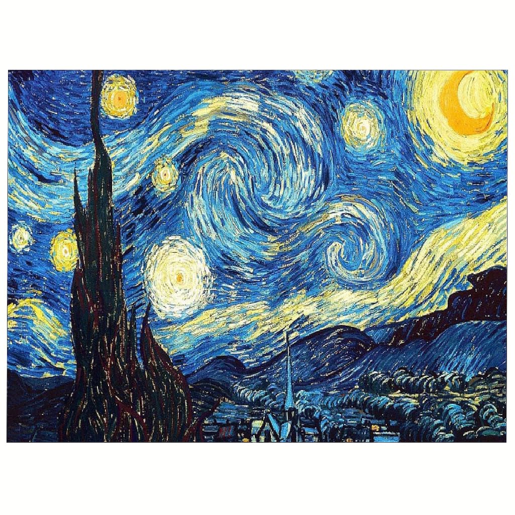 STORE 2508 DIY 5D Diamond Painting Kit for Adults & Kids Full Drill Round Diamond Crystal Gem Art, Cross Stitch Crystal Rhinestone Embroidery Home Wall Decor Gift(12x16inch) (Starry Night)