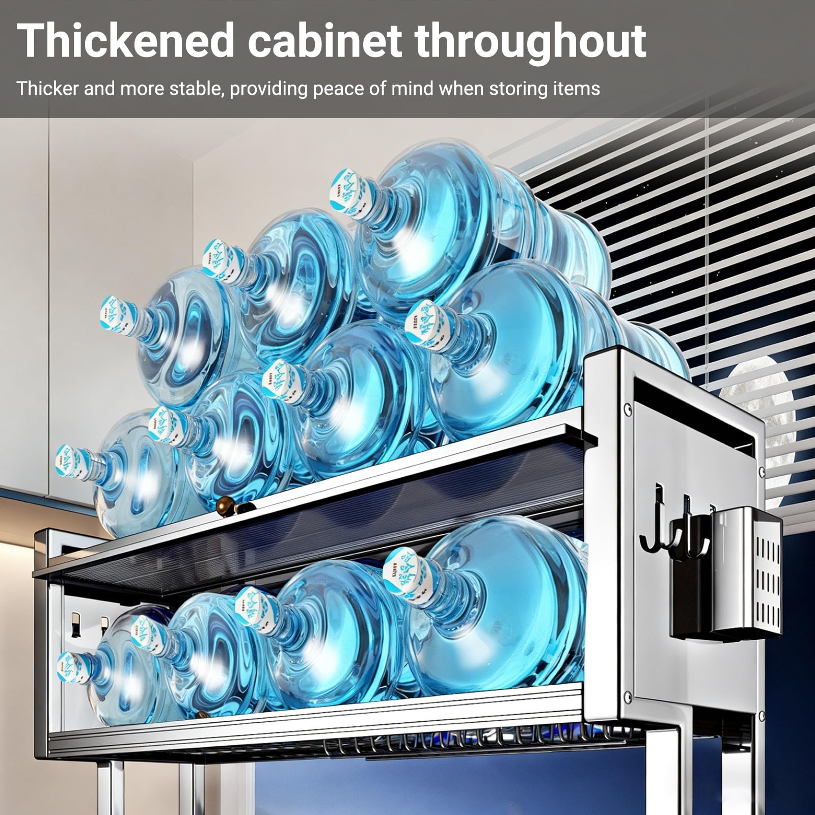 Escurridor de platos, acero inoxidable, almacenamiento sobre fregadero, soporte multifuncional para utensilios de cocina para platos, vasos, cuencos y cubiertos