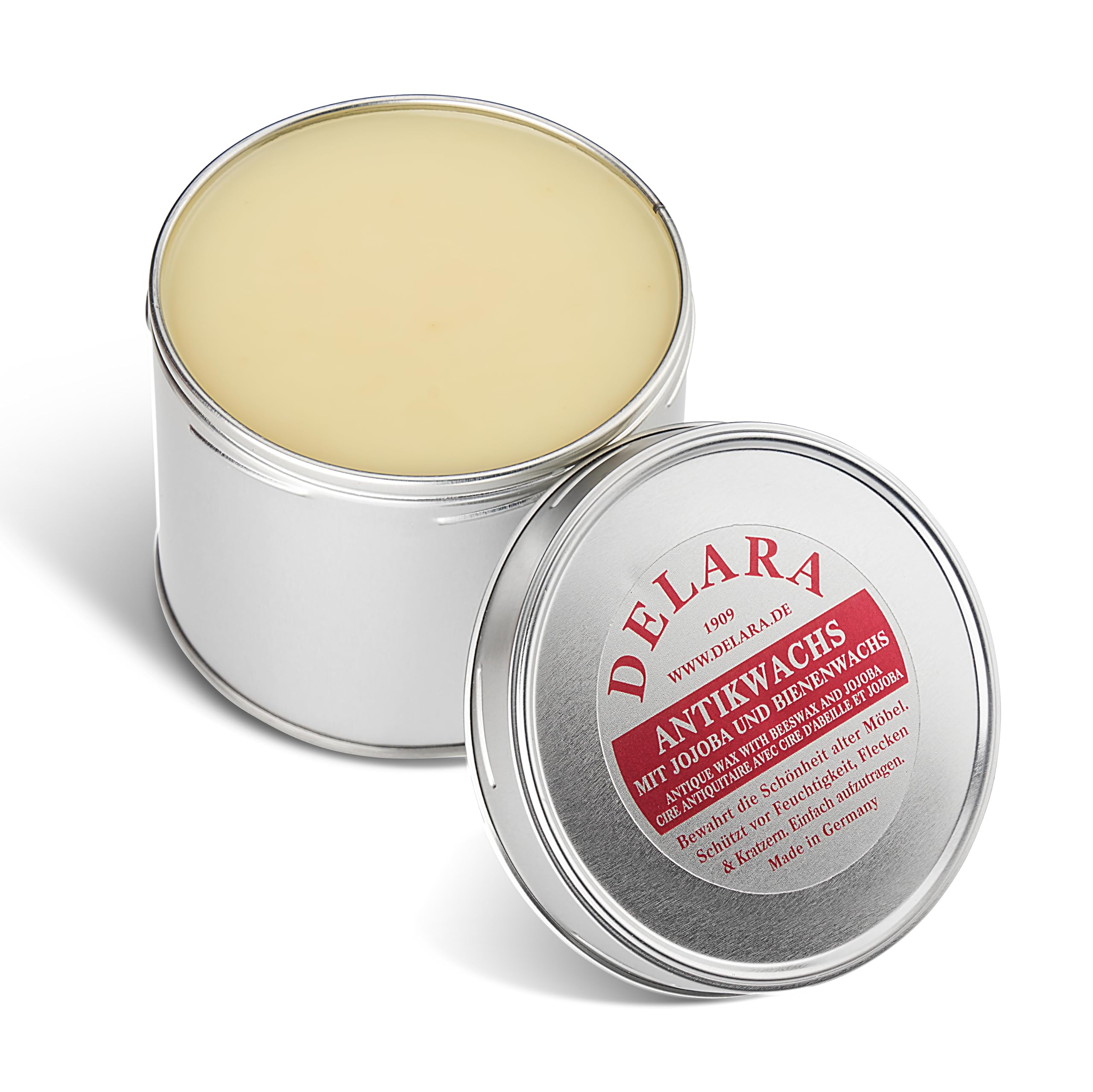 Cera Naturale Jojoba Cera Per Mobili DELARA Con Jojoba E Cera D'Api - Protezione Legno 150ml Made In Germany Leather Conditioner - 9