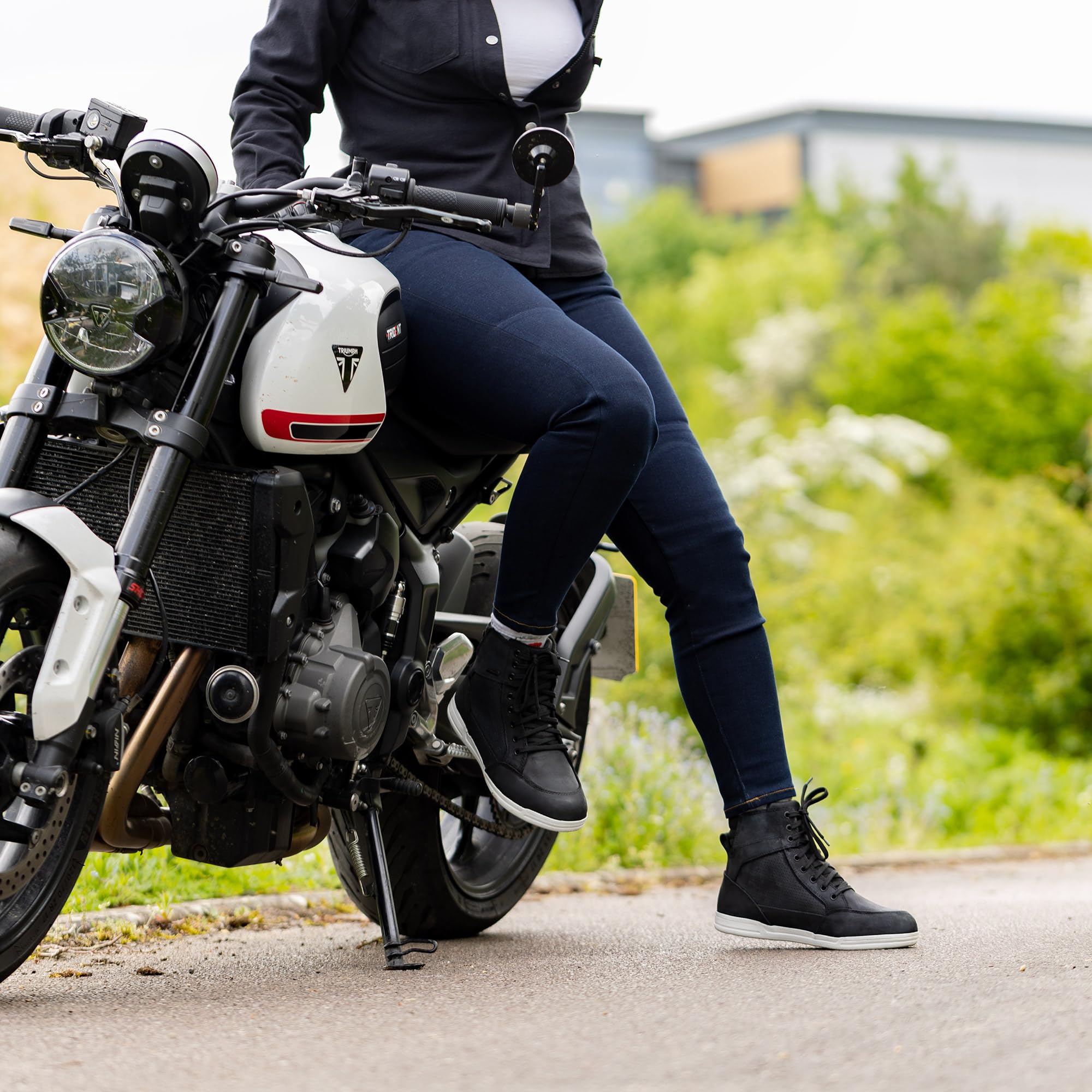 Oxford Jean de Moto AA Super Stretch pour Femme Protection