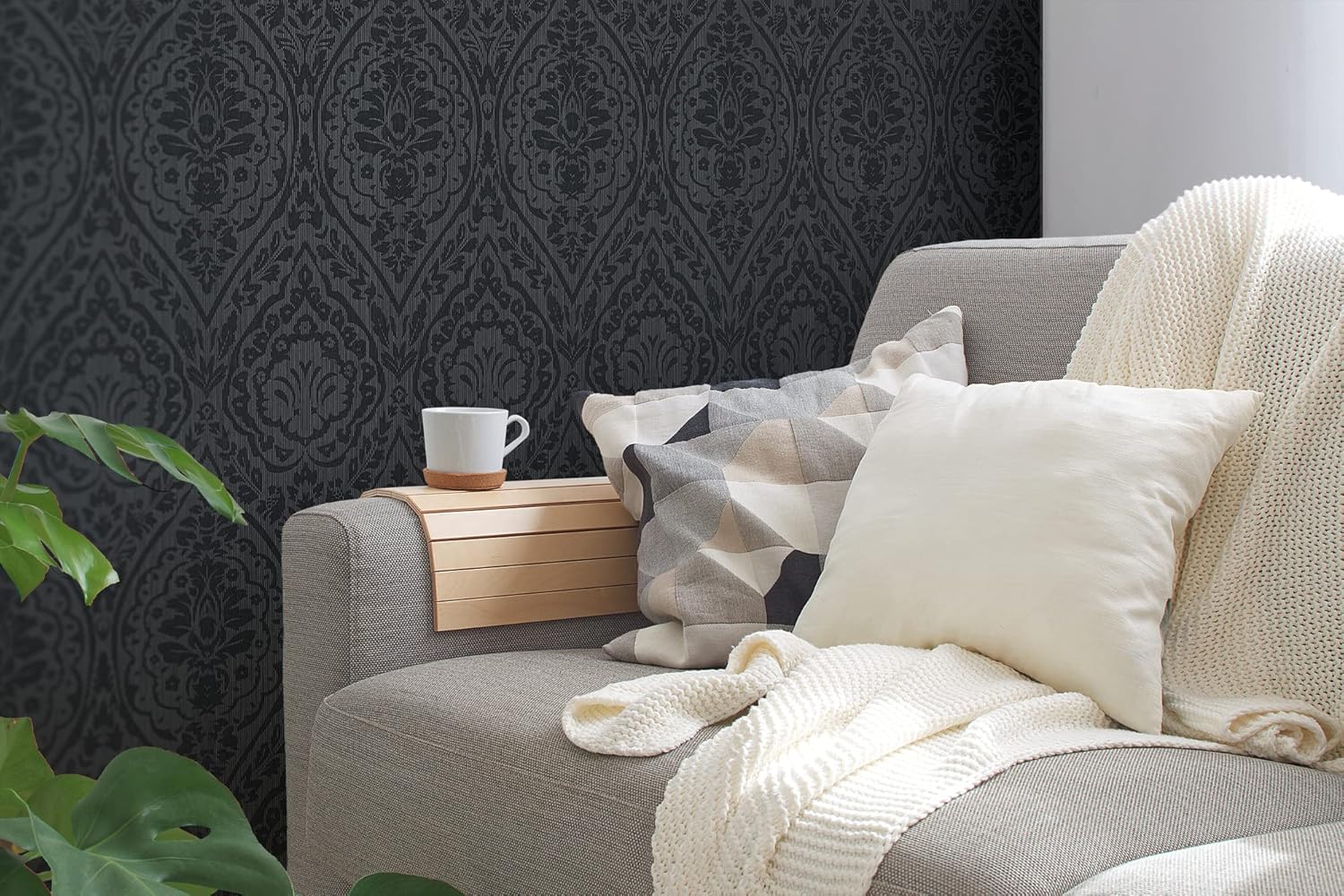 A.S. Création Architects Paper 961951 Wallpaper, Grey, Black, 10,05 m (Länge) x 0,53 m (Breite)