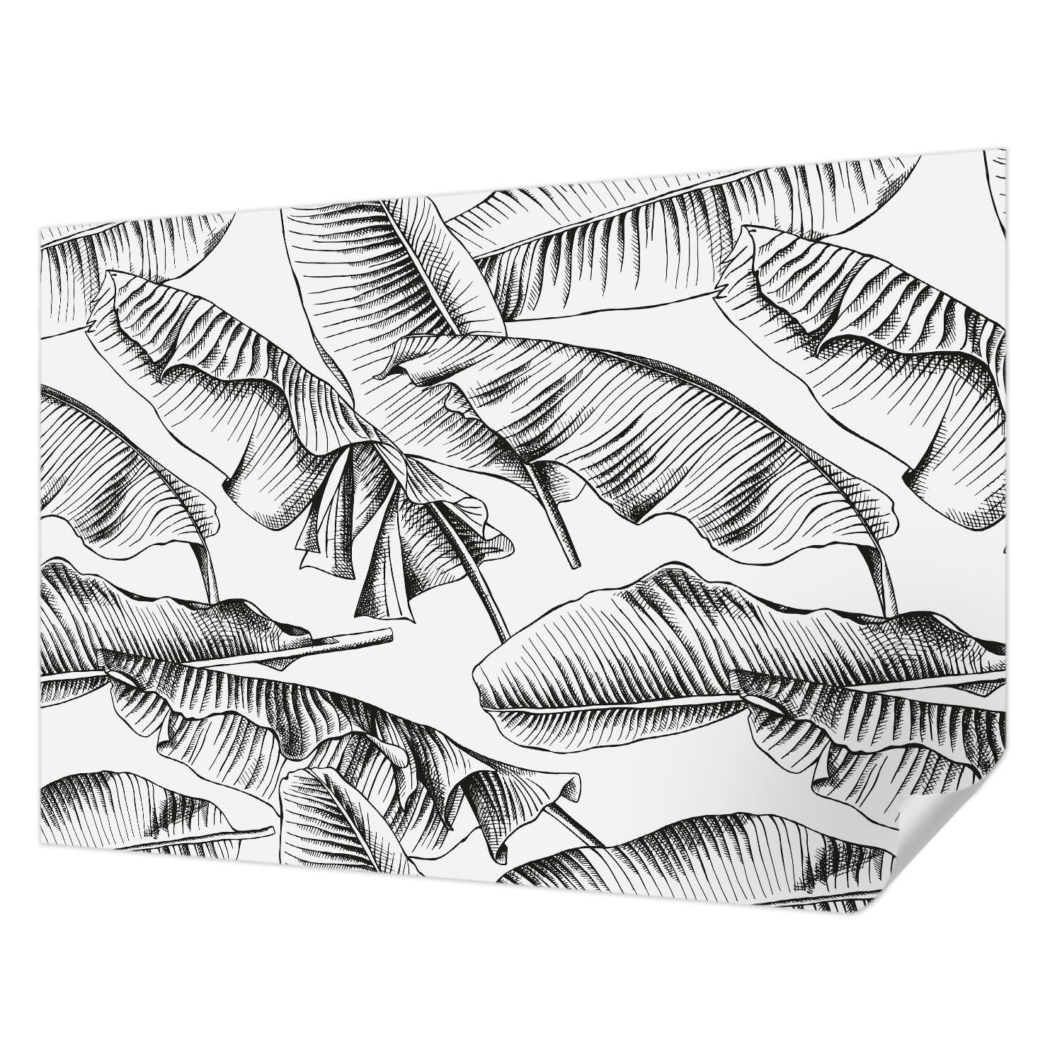 Papier peint autocollant pour salon moderne ambiance jungle Tulup 152x104 cm