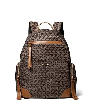 MICHAEL KORS ロゴ入りブラウンリュック MICHAEL KORS マイケルコース ブラウン ロゴ リュック